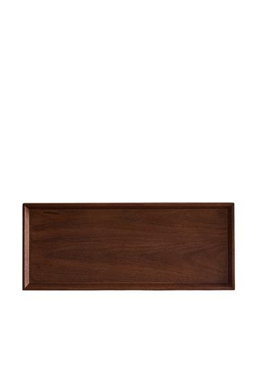 RECHTECKIGES HOLZTABLETT - Braun von Zara