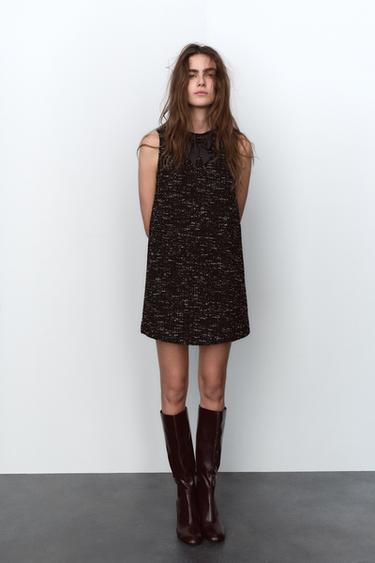 BOTTES CUISSARDES À TALONS FINS - Bordeaux de Zara