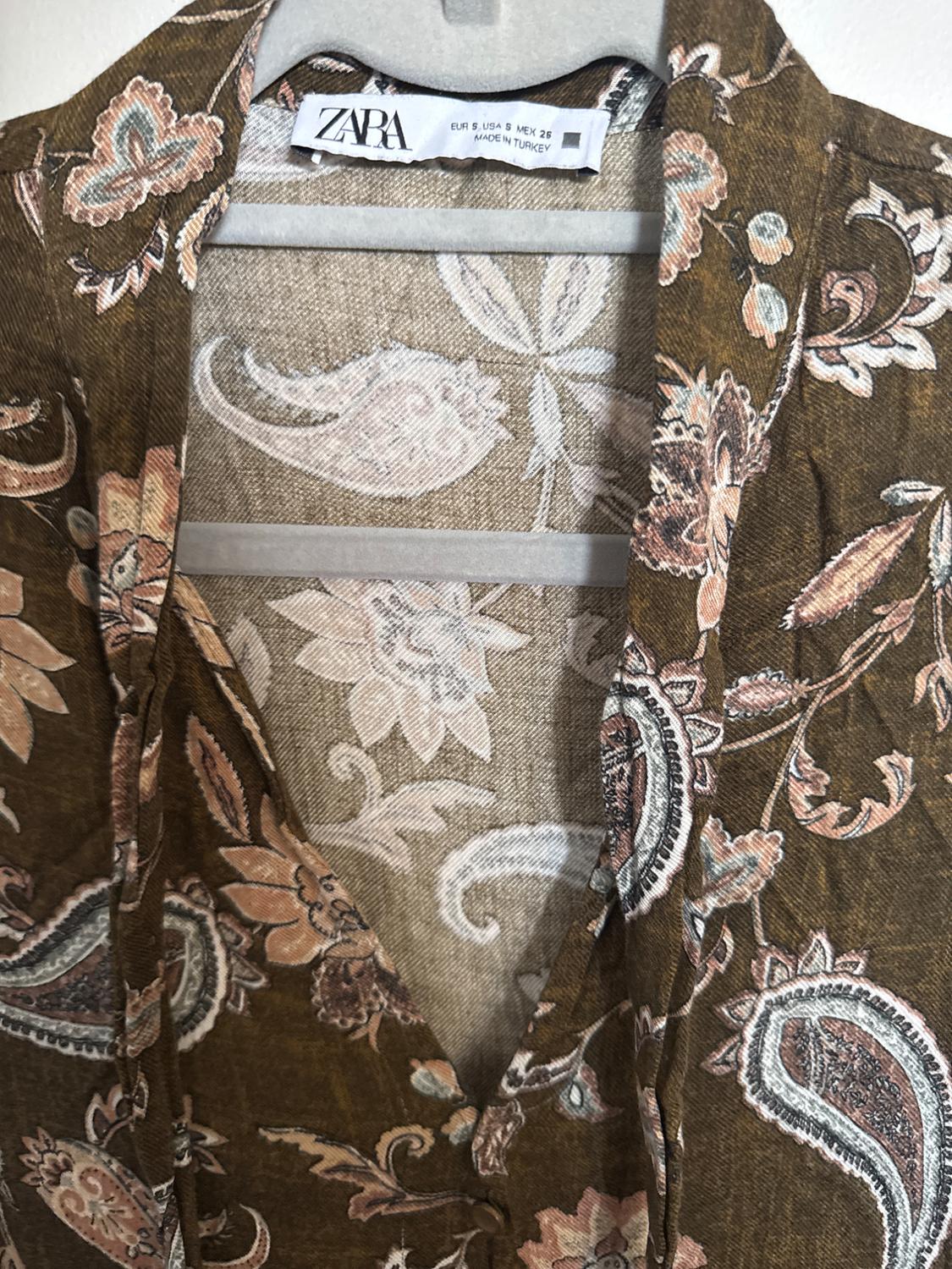 PRINTED DRESS WITH BOW - Image 3