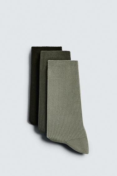 Zara THREE-PACK OF LIGHTWEIGHT SOCKS - various