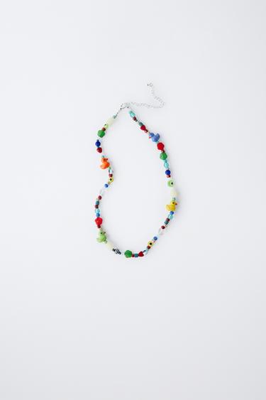 Zara DUCKLING BEAD NECKLACE - Multicolored