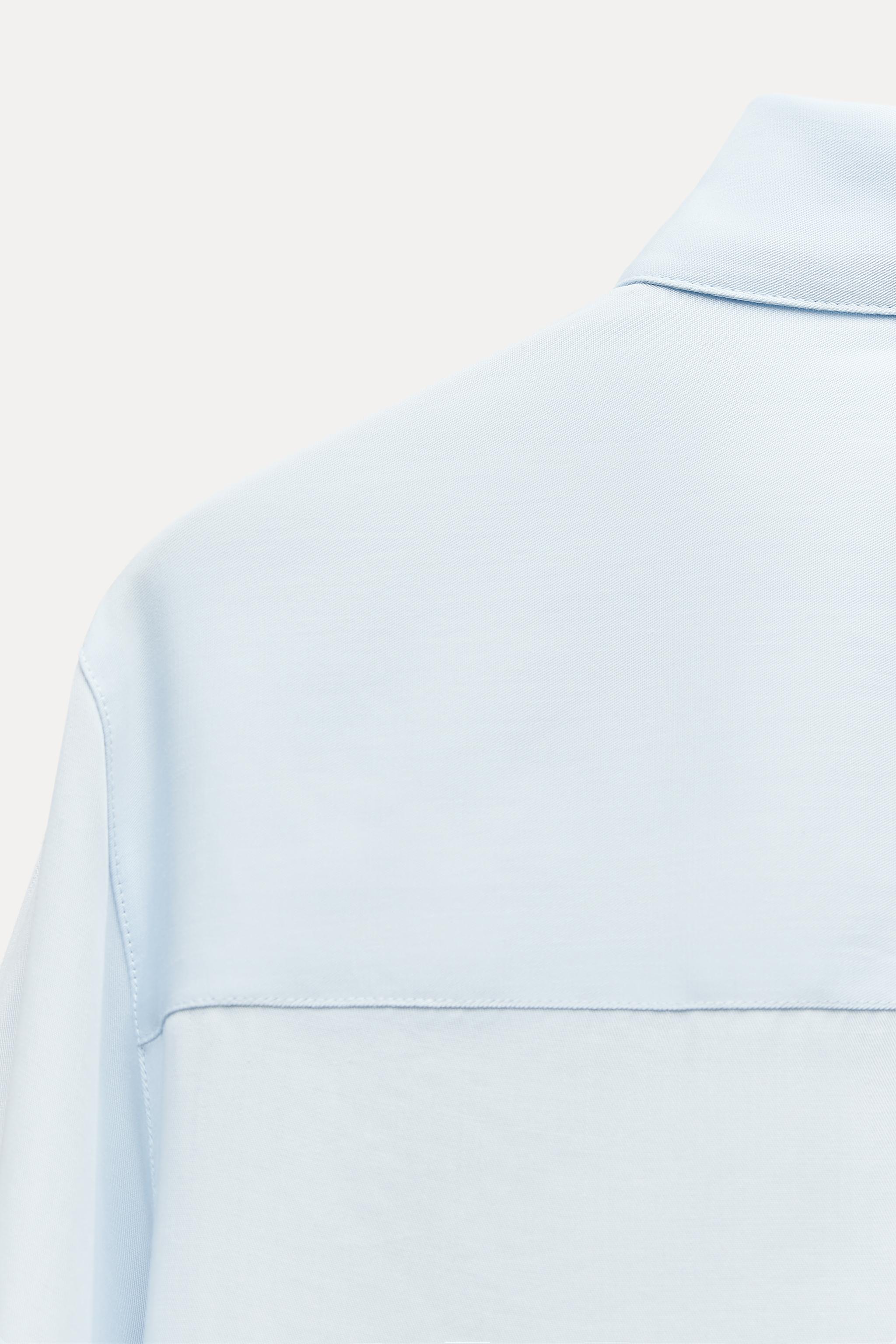 ZW COLLECTION FLOWY SHIRT - Light blue | ZARA United States