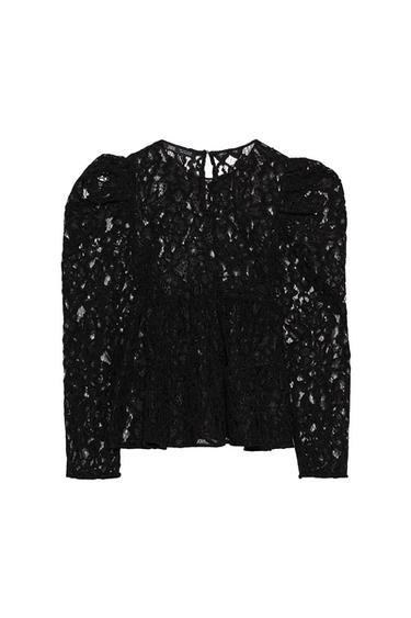 BLOUSE WITH VOLUMINOUS SLEEVES