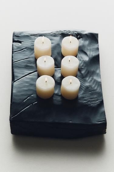 PACK OF DECORATIVE TEALIGHTS (PACK OF 6) - أبيض مكسور الخاص بـ Zara