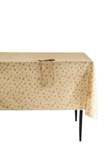 Zara WILDFLOWER TABLECLOTH WITH LACE TRIM - Yellow