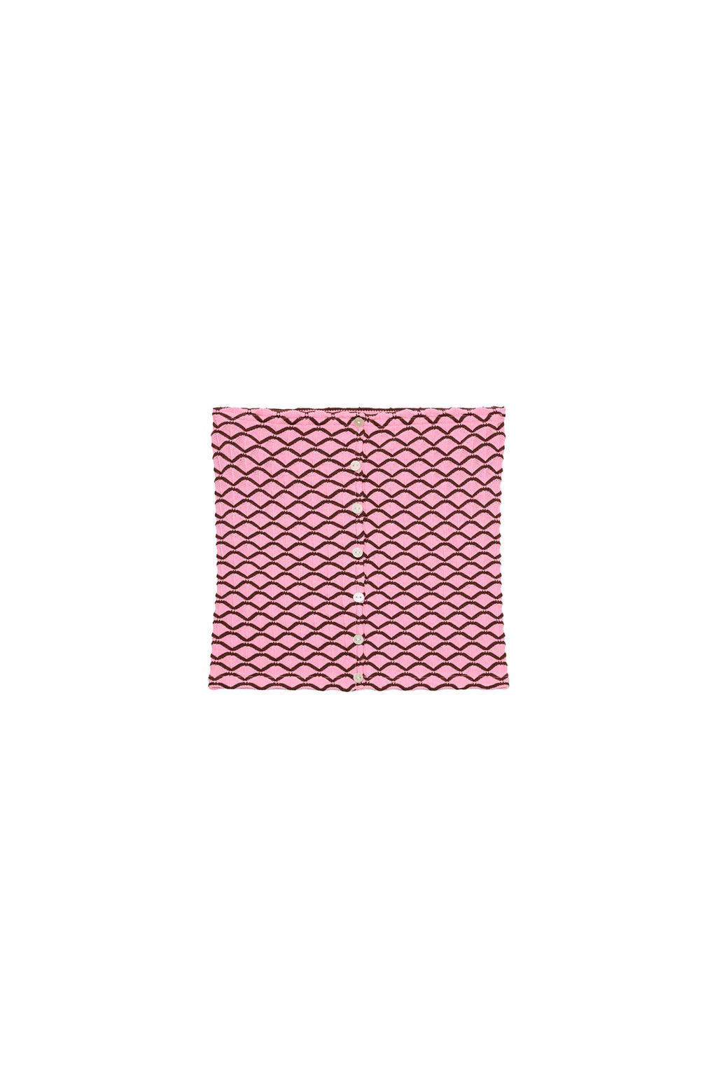 STRAPLESS JACQUARD TOP - image 3