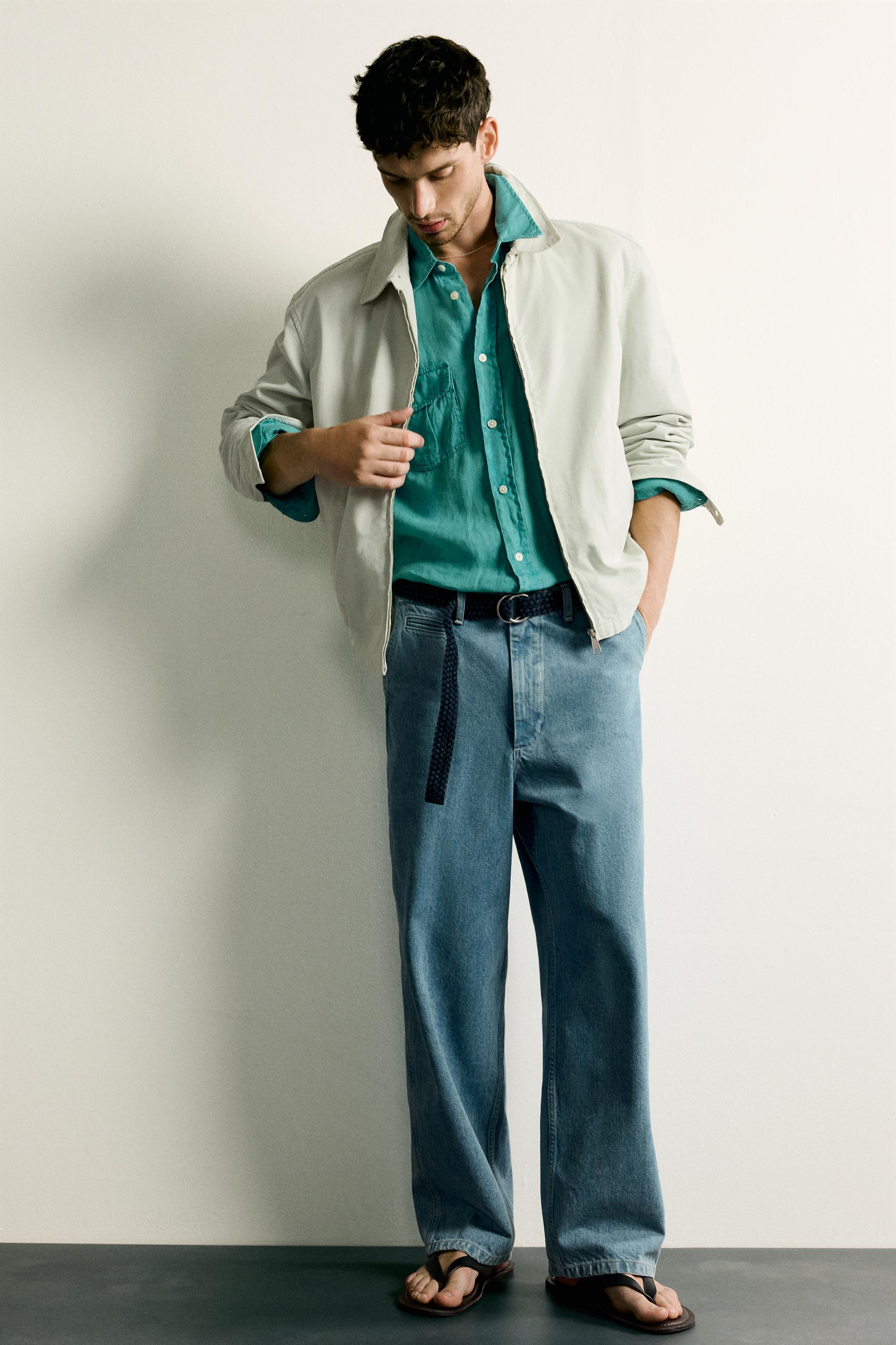 WASHED COTTON REGULAR FIT JACKET