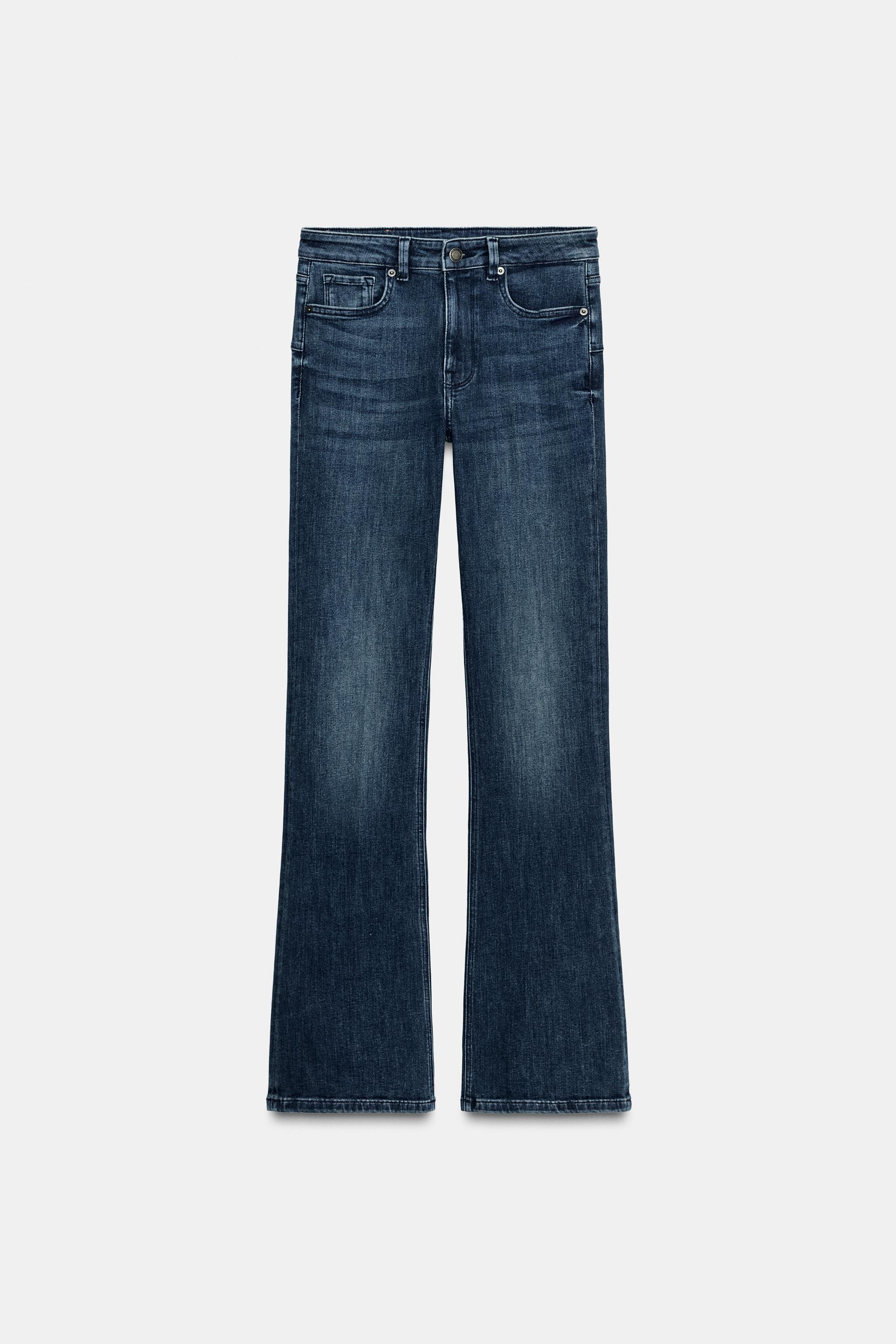 Zara New Strip Jeans Jeans Coupe Jeans Noir Femme Zara Zara