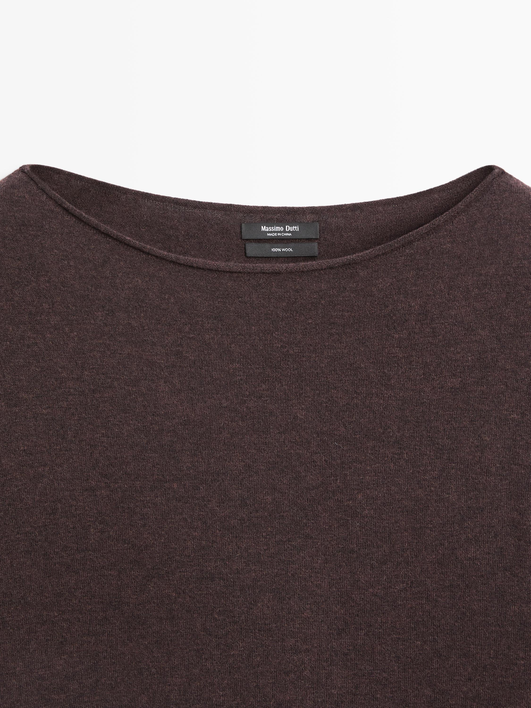 100% wool knit sweater