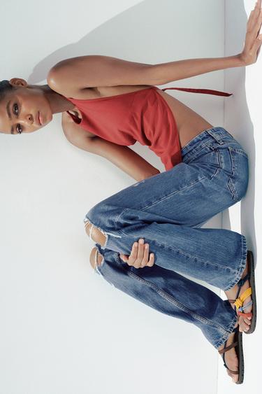 صندل بأشرطة ملونة - متعدد الألوان الخاص بـ Zara