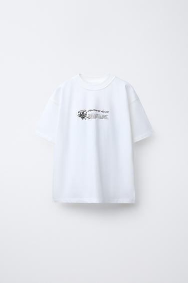 CAMISETA ESTAMPADO GRAFFITI - Blanco de Zara