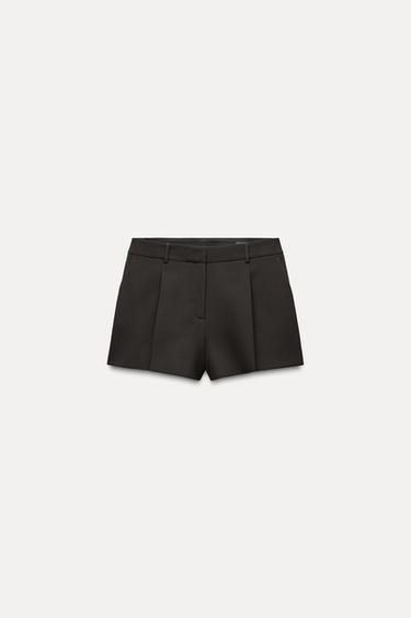ZW COLLECTION SHORTS WITH DARTS - Brown by Zara - Image 0