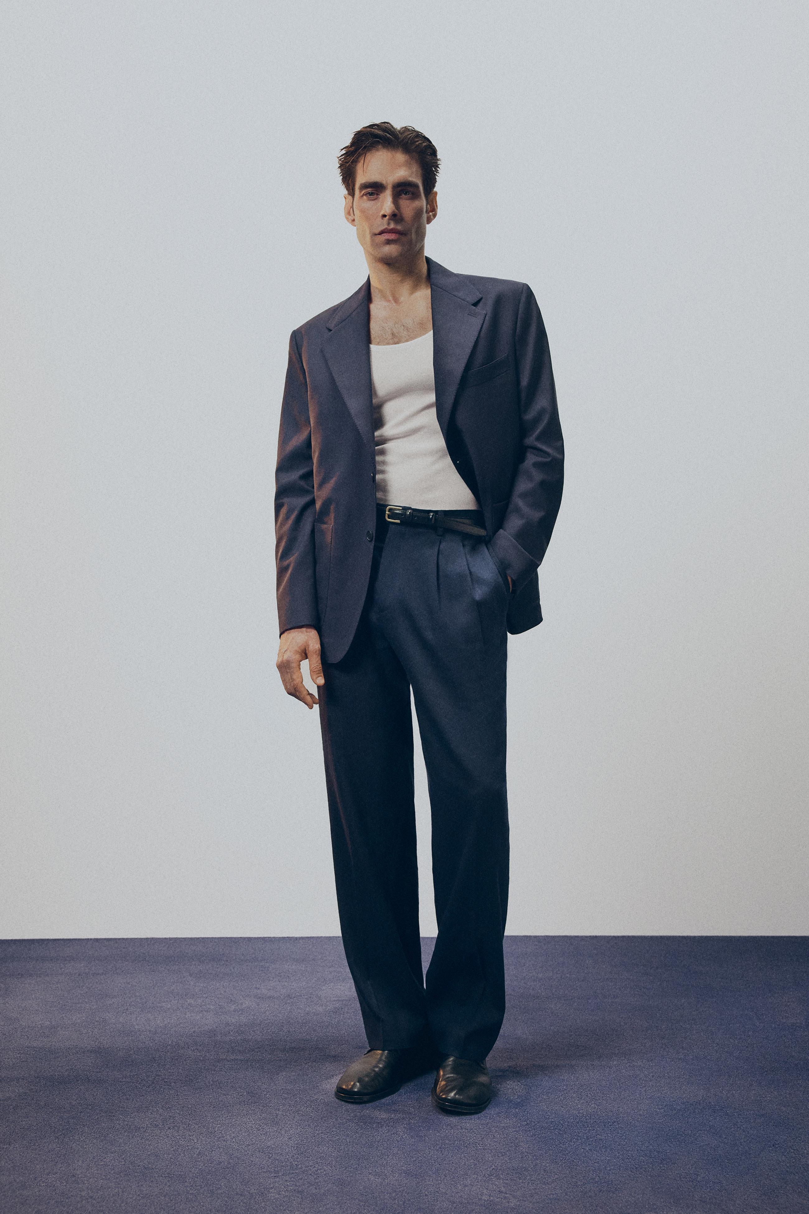ZARA RELAXED FIT スーツ セットアップ ZARA - ZARA ザラ ダブルブレスト テーラードジャケット スーツ