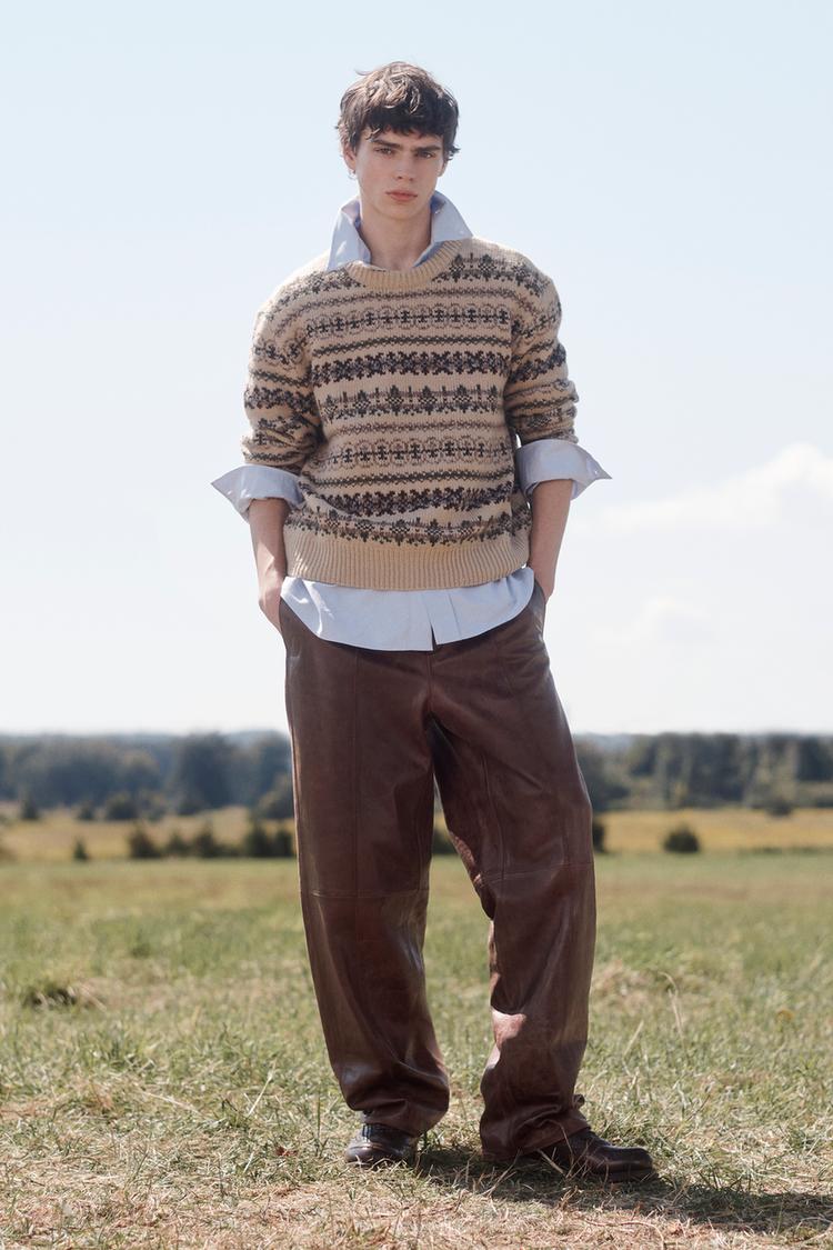 LIMITED EDITION FAIRISLE JACQUARD SWEATER Beige ZARA India