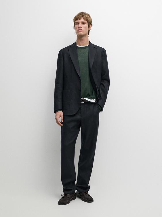 Linen suit trousers from Zara - $180