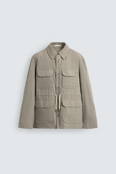 LIGHTWEIGHT TECHNICAL PARKA - Light beige by Zara