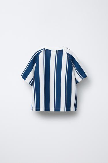 T-SHIRT IMPRIMÉ - Bleu / Blanc de Zara - Image 1