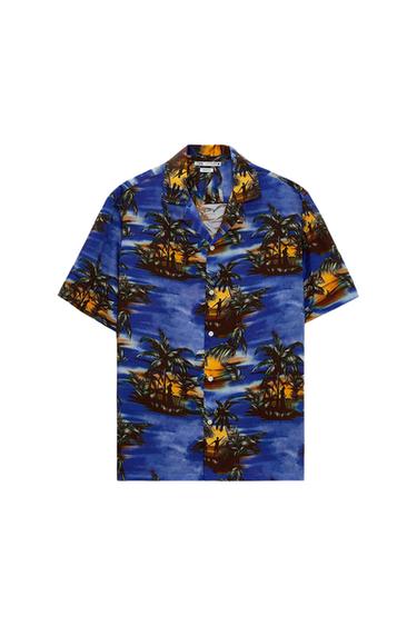 CAMISA ESTAMPADO PALMERAS