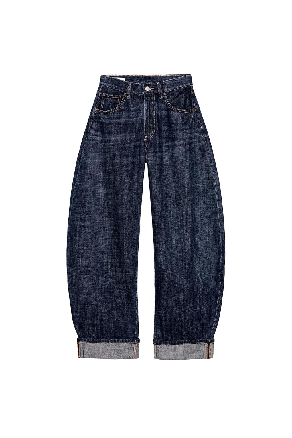 TRF MID-RISE BARREL FOLDED JEANS - image 4