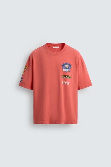 MOTOR GRAPHICS T-SHIRT - Reddish by Zara