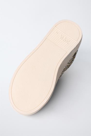 TENNIS PAILLETTES EFFET MOUTON - Gris de Zara - Image 6