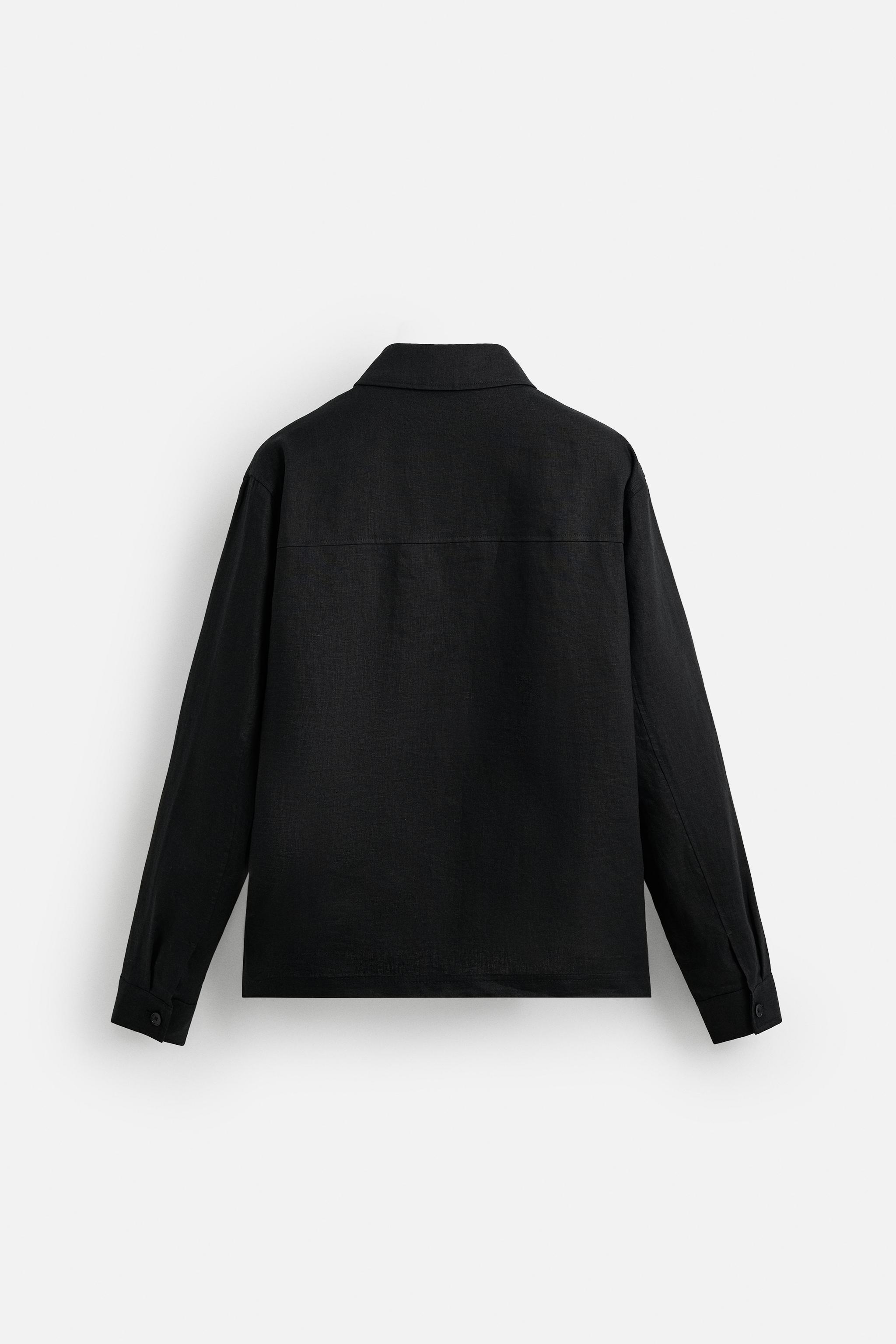 100% LINEN OVERSHIRT