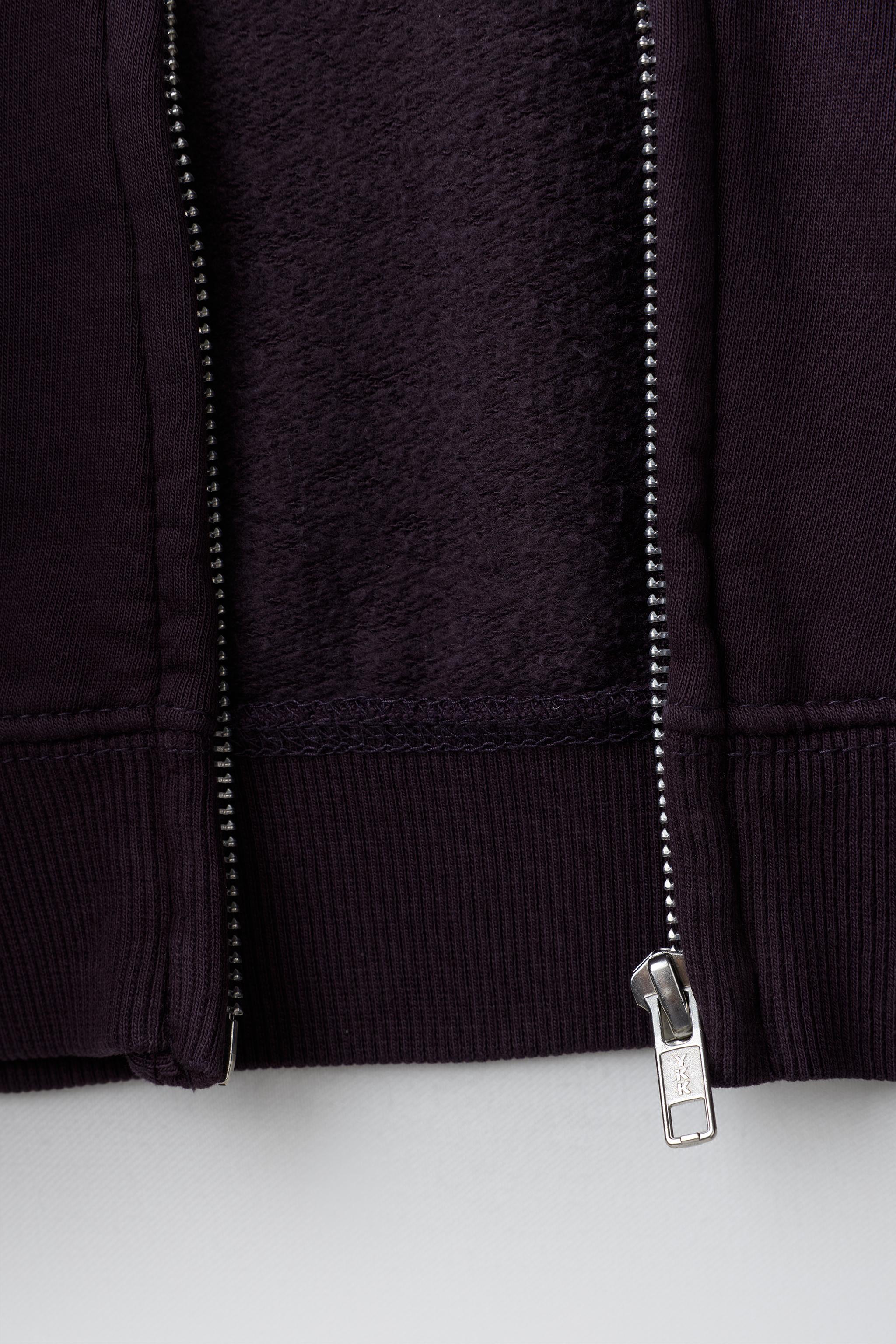 ジップアップ スウェットパーカー - ボルドー | ZARA Japan / 日本