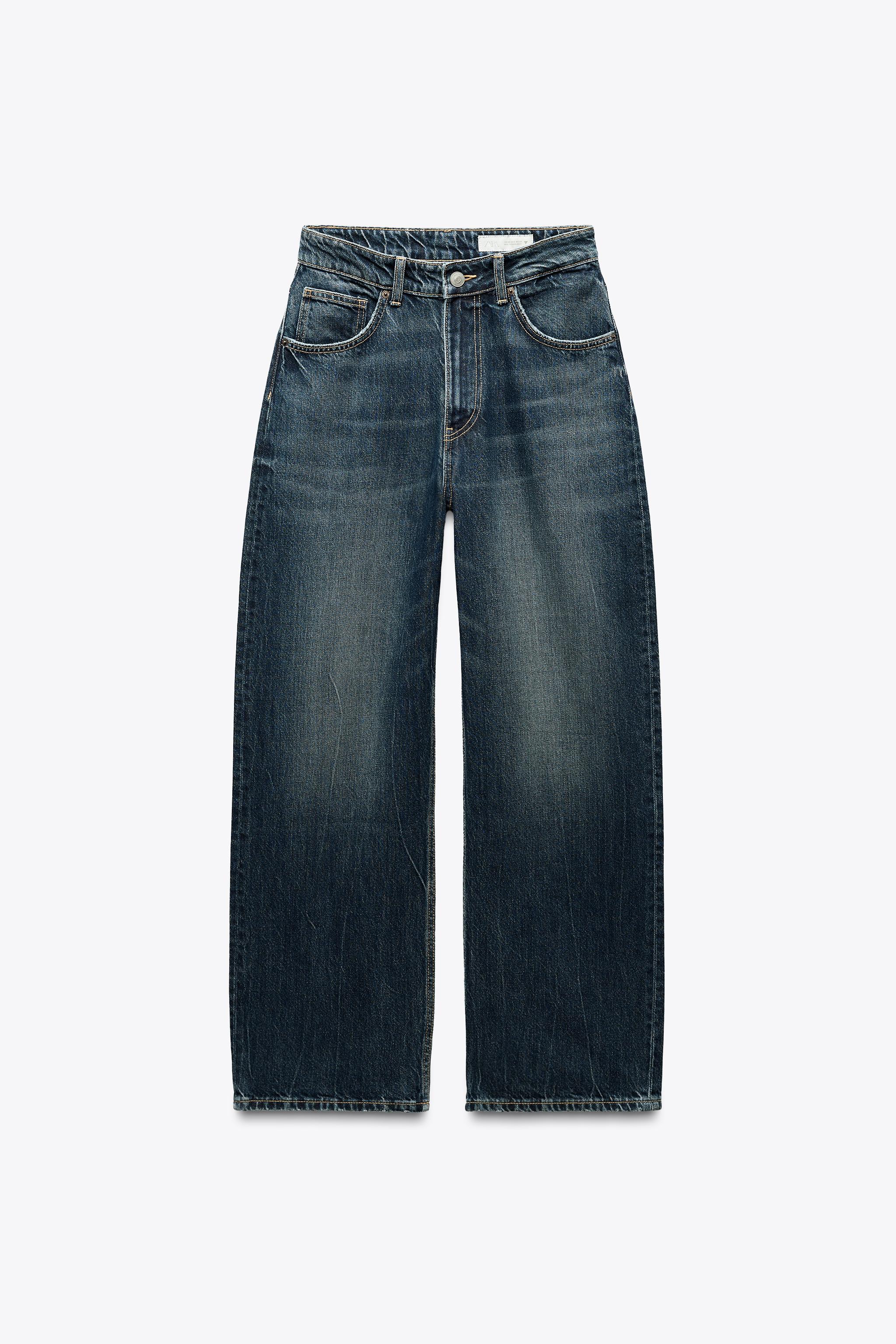 ZARA】リラックスオーバーサイズミッドライズデニムパンツ (ZARA