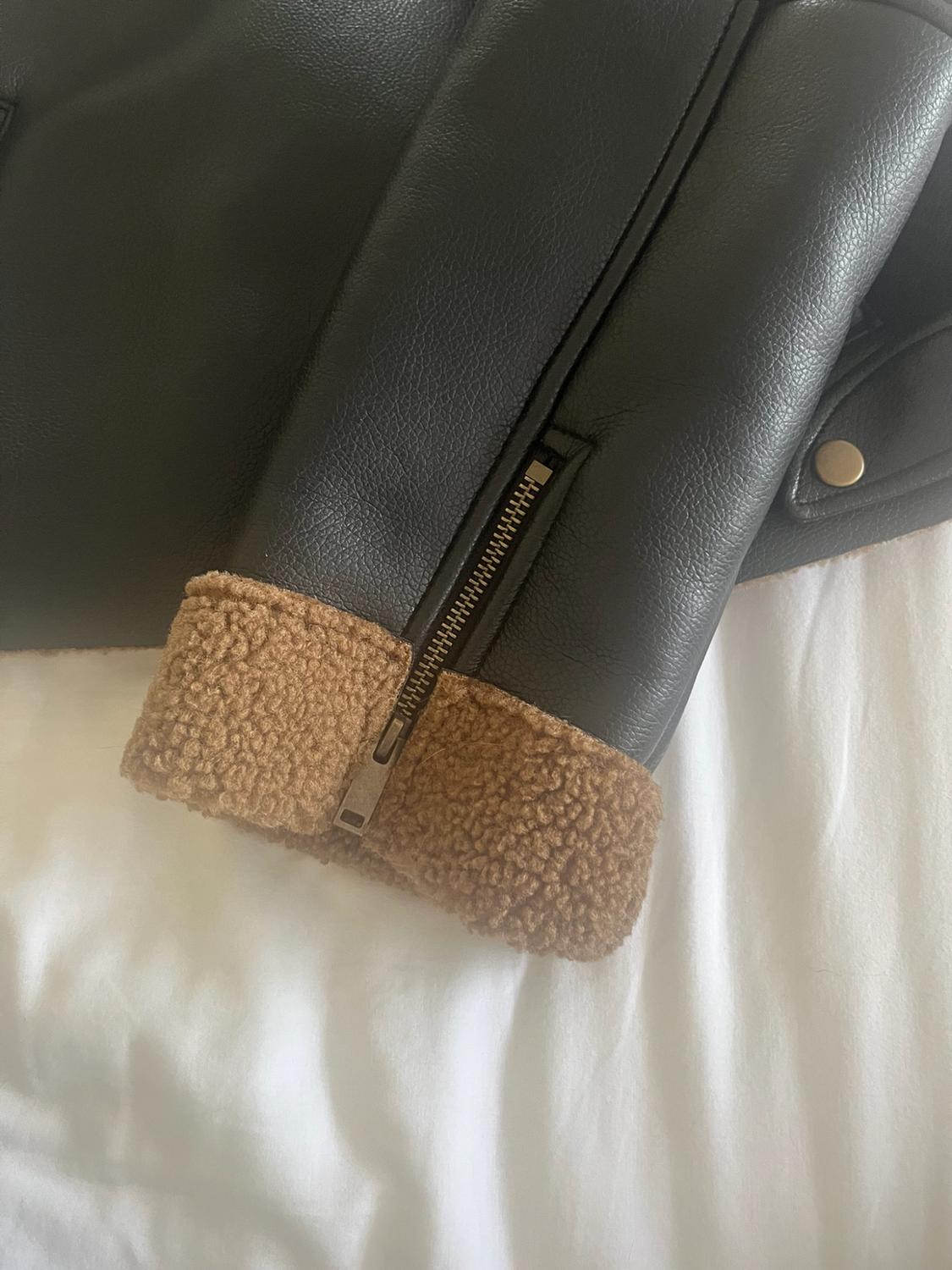 FLEECE BIKER JACKET - Image 3
