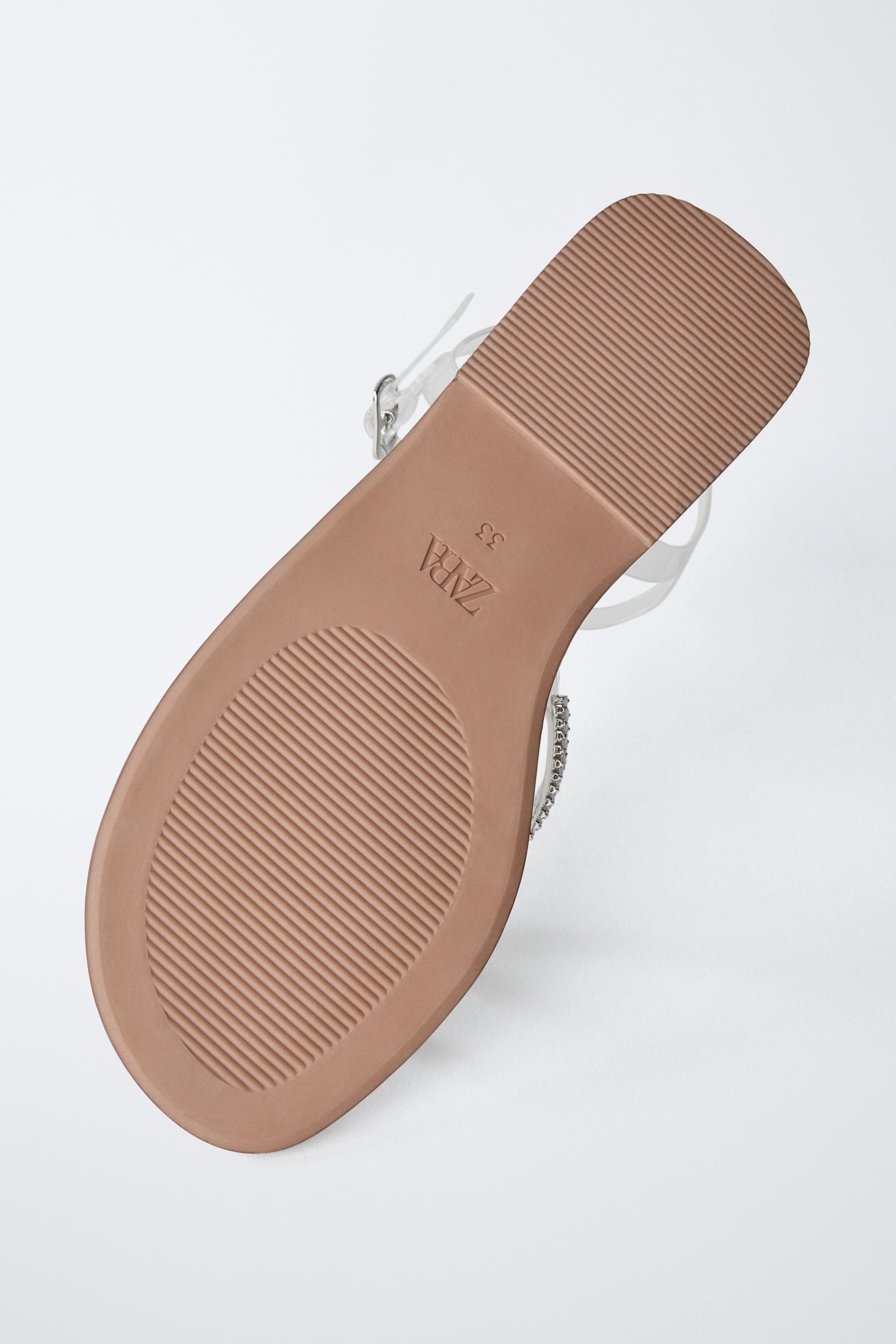 NOVELTY VINYL SANDALS - Silver | ZARA United States