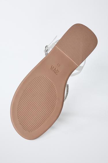 NOVELTY VINYL SANDALS - Silver by Zara - Image 6