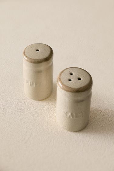 SET SALERO PIMENTERO GRES - Gris / Beige de Zara