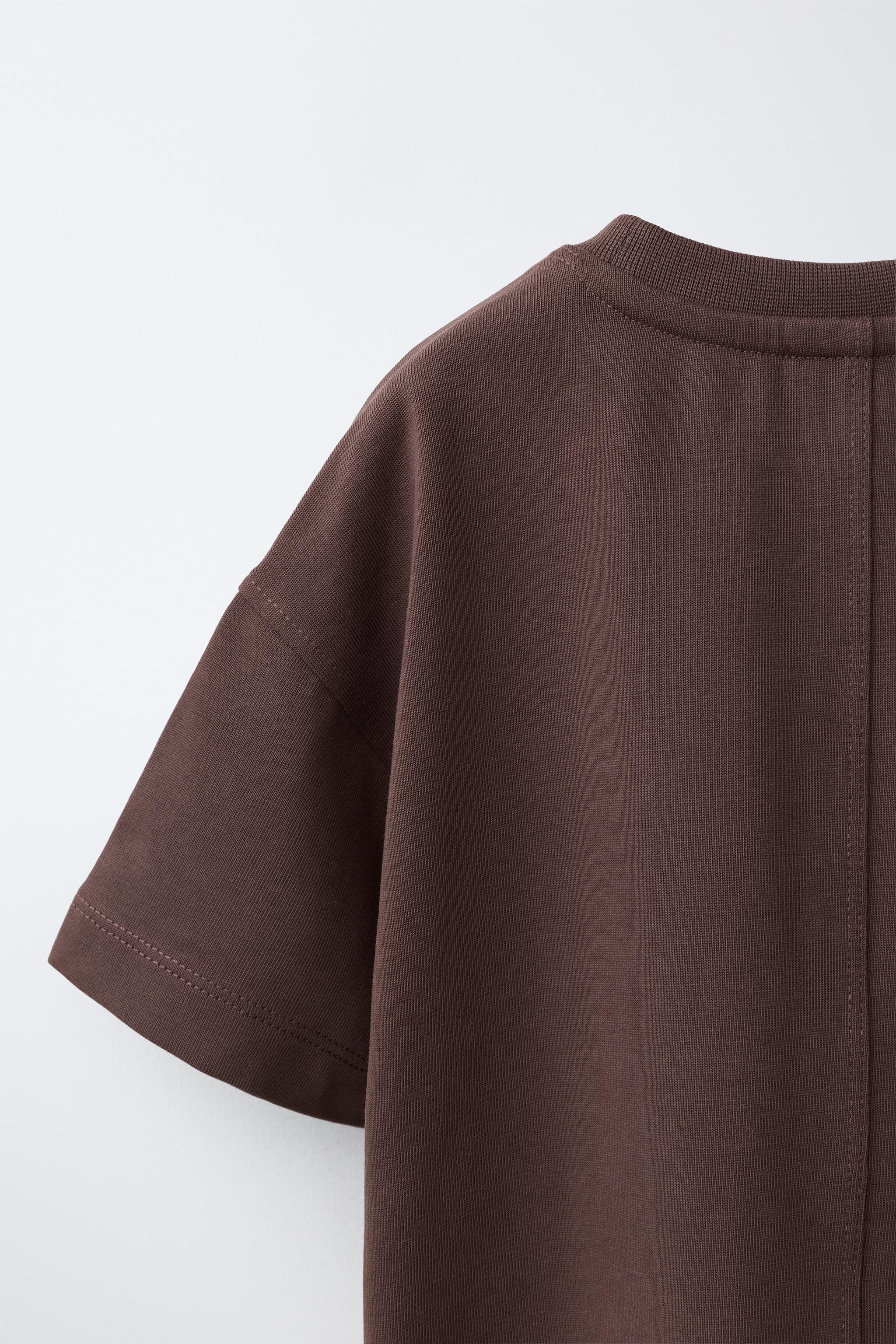 Zara HEAVY TEXT PRINT T-SHIRT | Place Rosemère