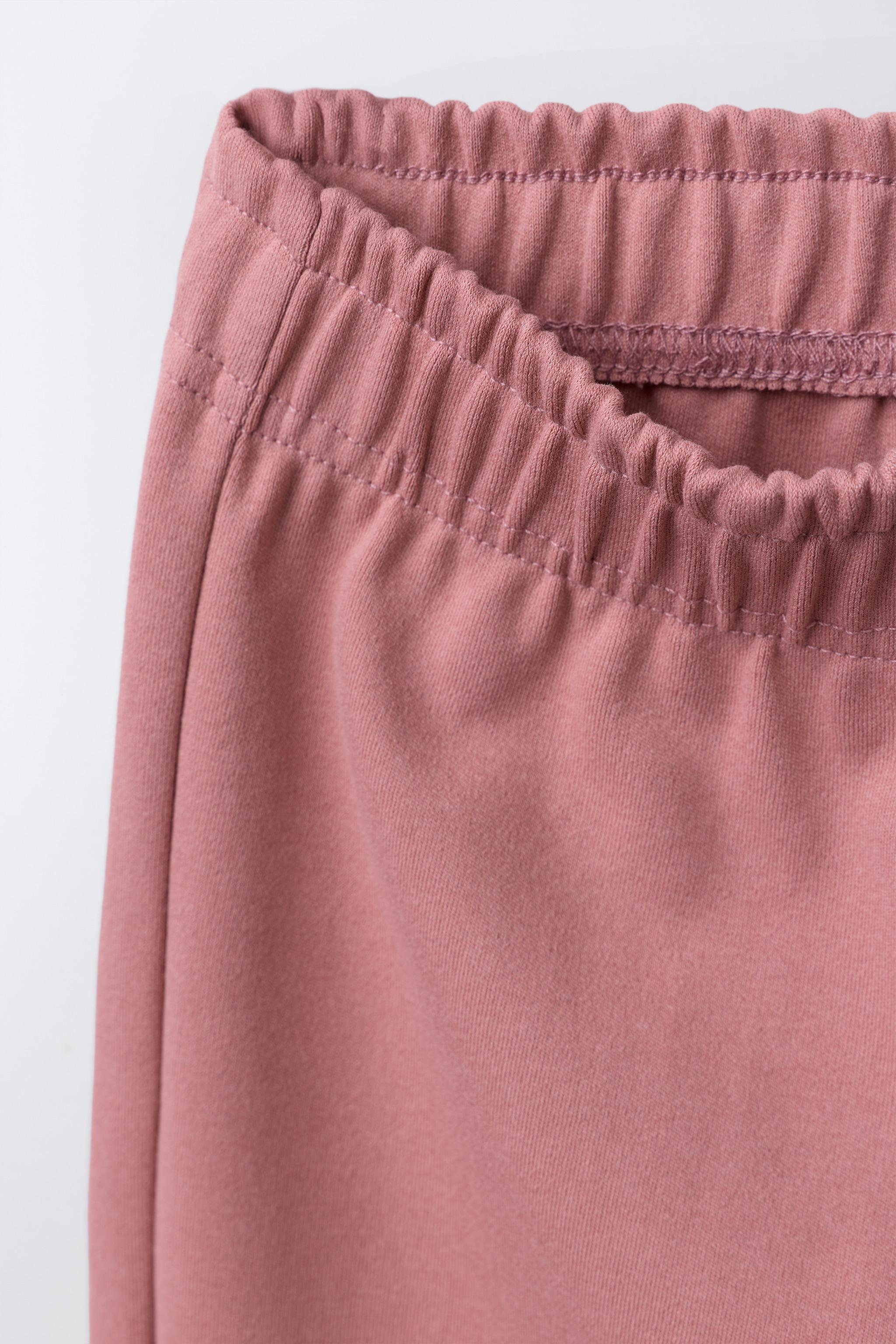 INTERLOCK SWEATSHIRT AND WIDE LEG PANTS SET