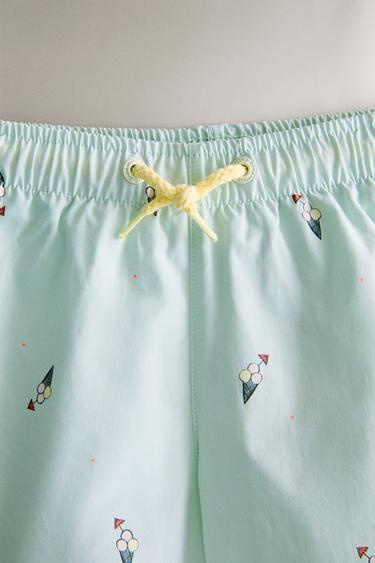 CHILDREN'S ICE CREAM BEACH SWIMMING TRUNKS - Light blue by Zara - Image 2