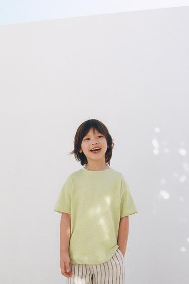 COTTON TOP - Light green by Zara