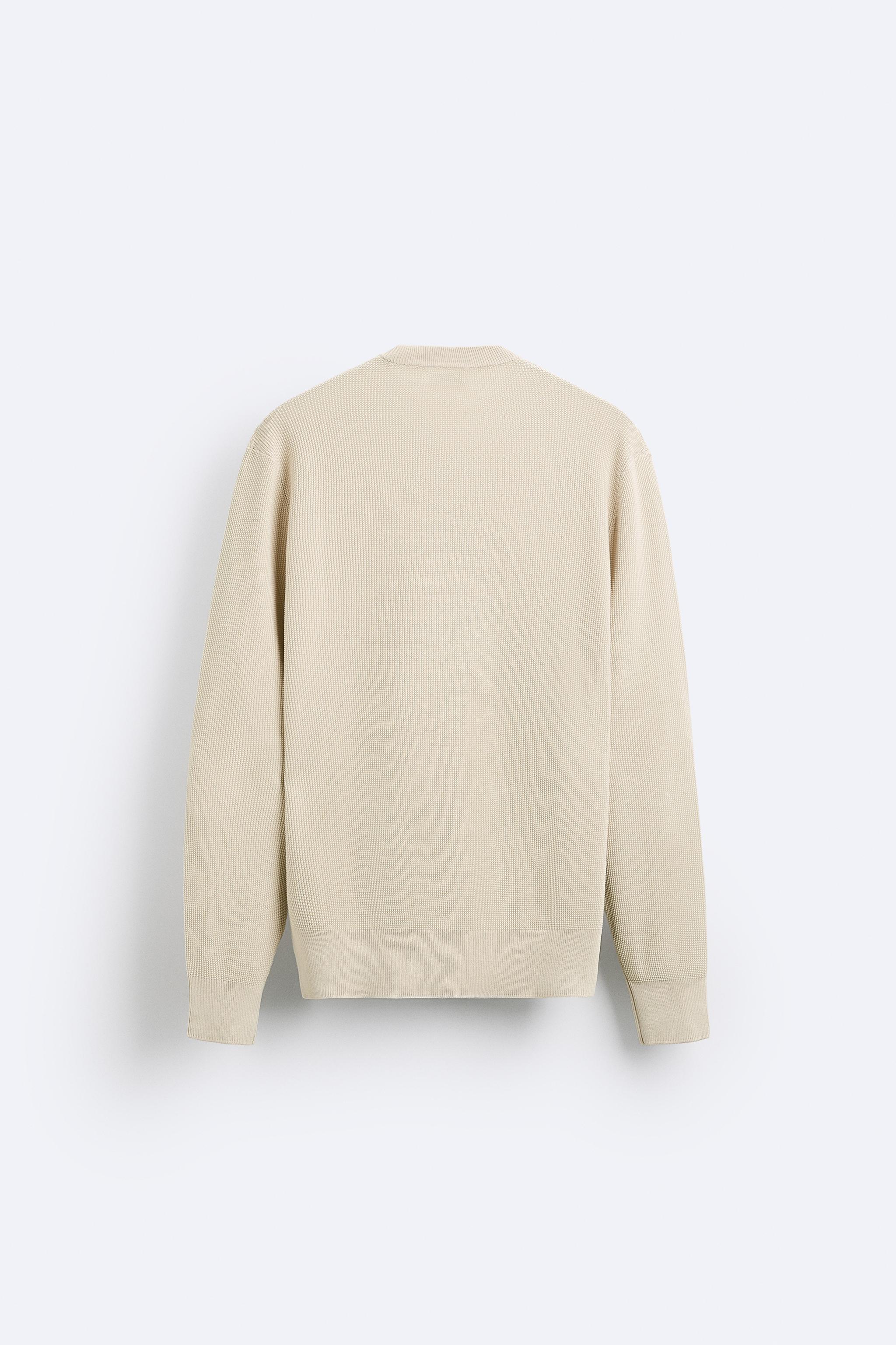 ストラクチャコットンセーター - グレーマール | ZARA Japan / 日本