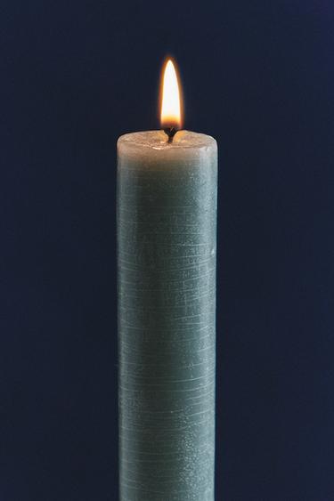 CONJUNTO DE VELAS DECORATIVAS RETAS (CONJUNTO DE 2) - Azul-claro da Zara