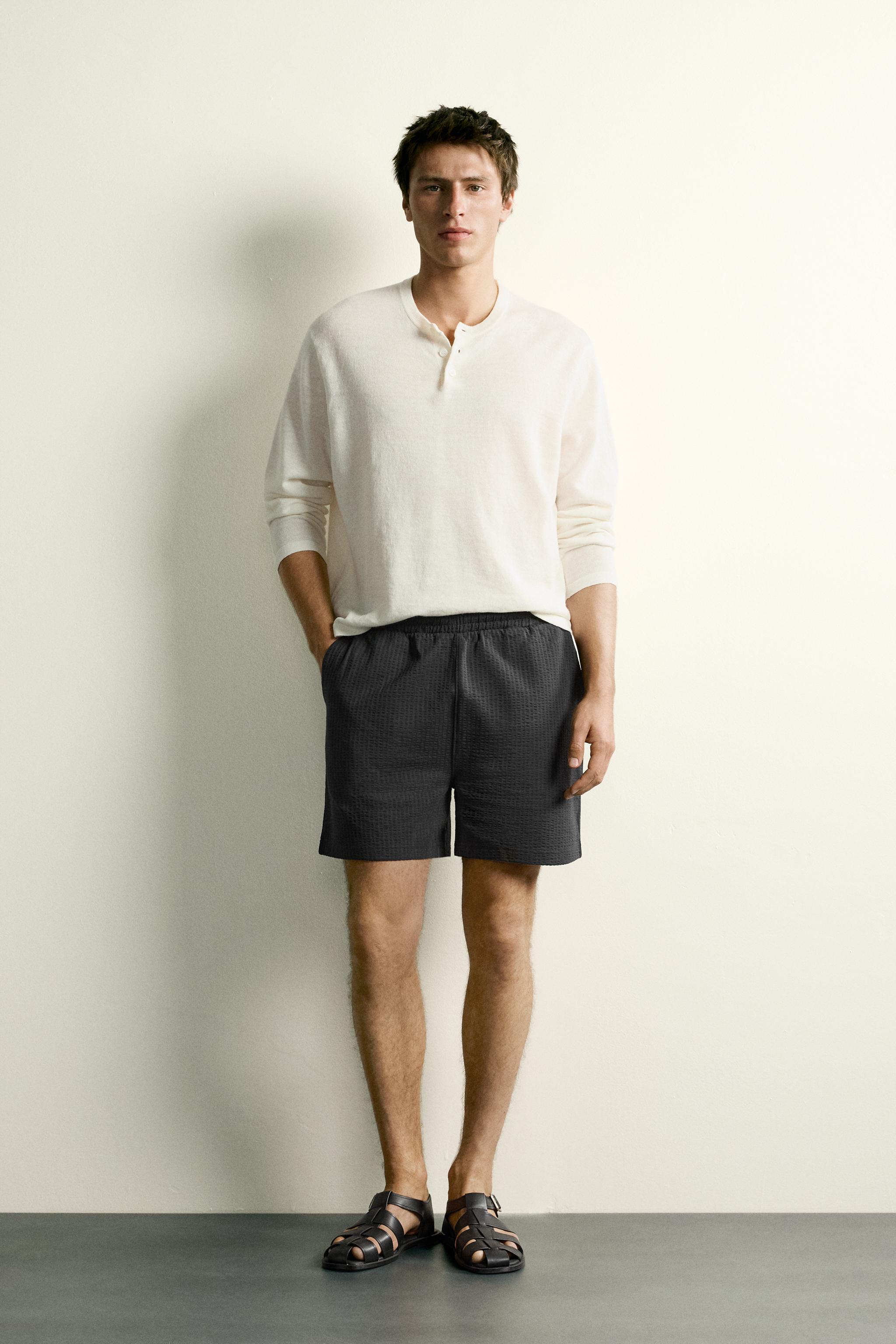 COMFORT SEERSUCKER REGULAR FIT SHORTS
