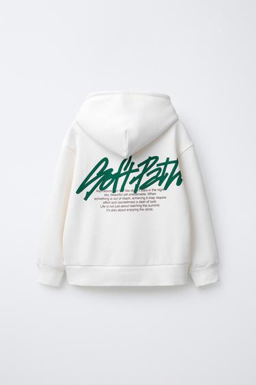 GRAFFITI HOODIE - Oyster-white by Zara - Image 1