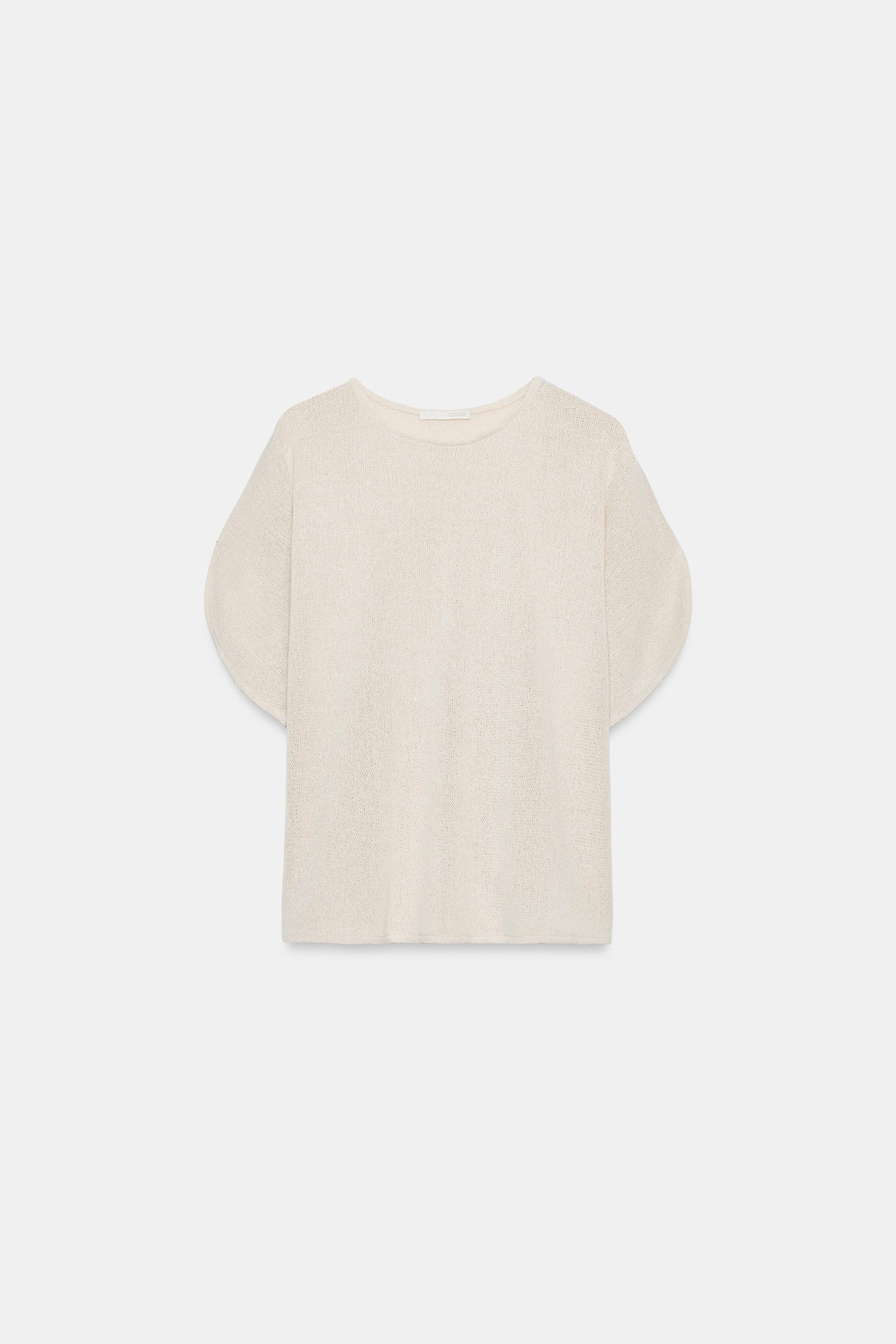 Zara Pelerin Kollu Rustik Top görsel 6