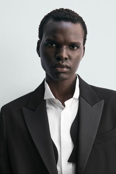 WOOL BLEND SLIM FIT DINNER JACKET - Black by Zara - Image 4