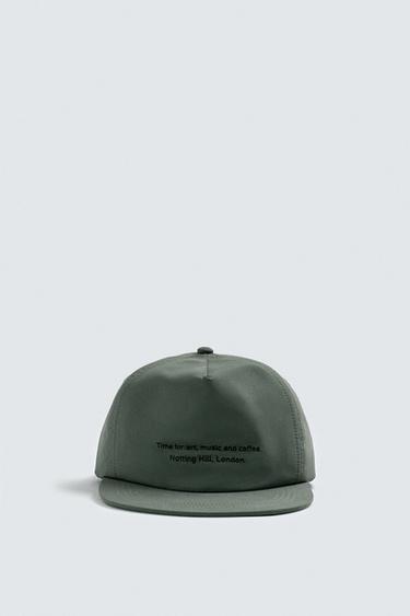 CASQUETTE VISIÈRE PLATE BRODÉE - Kaki de Zara - Image 5
