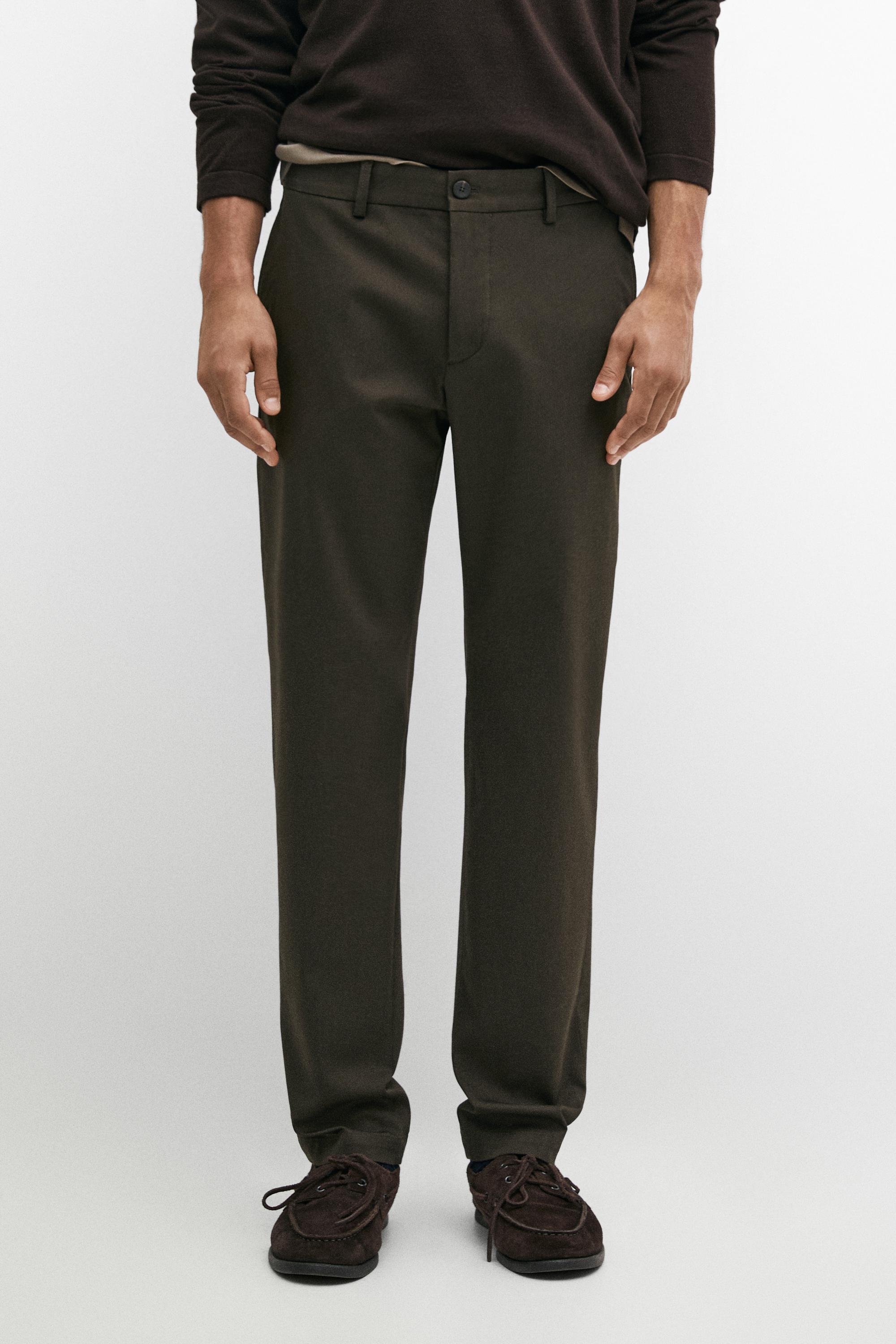Slim fit pants — Brown