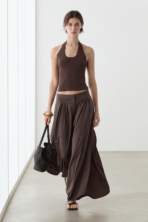 Fitted knit halter top from Zara - $90
