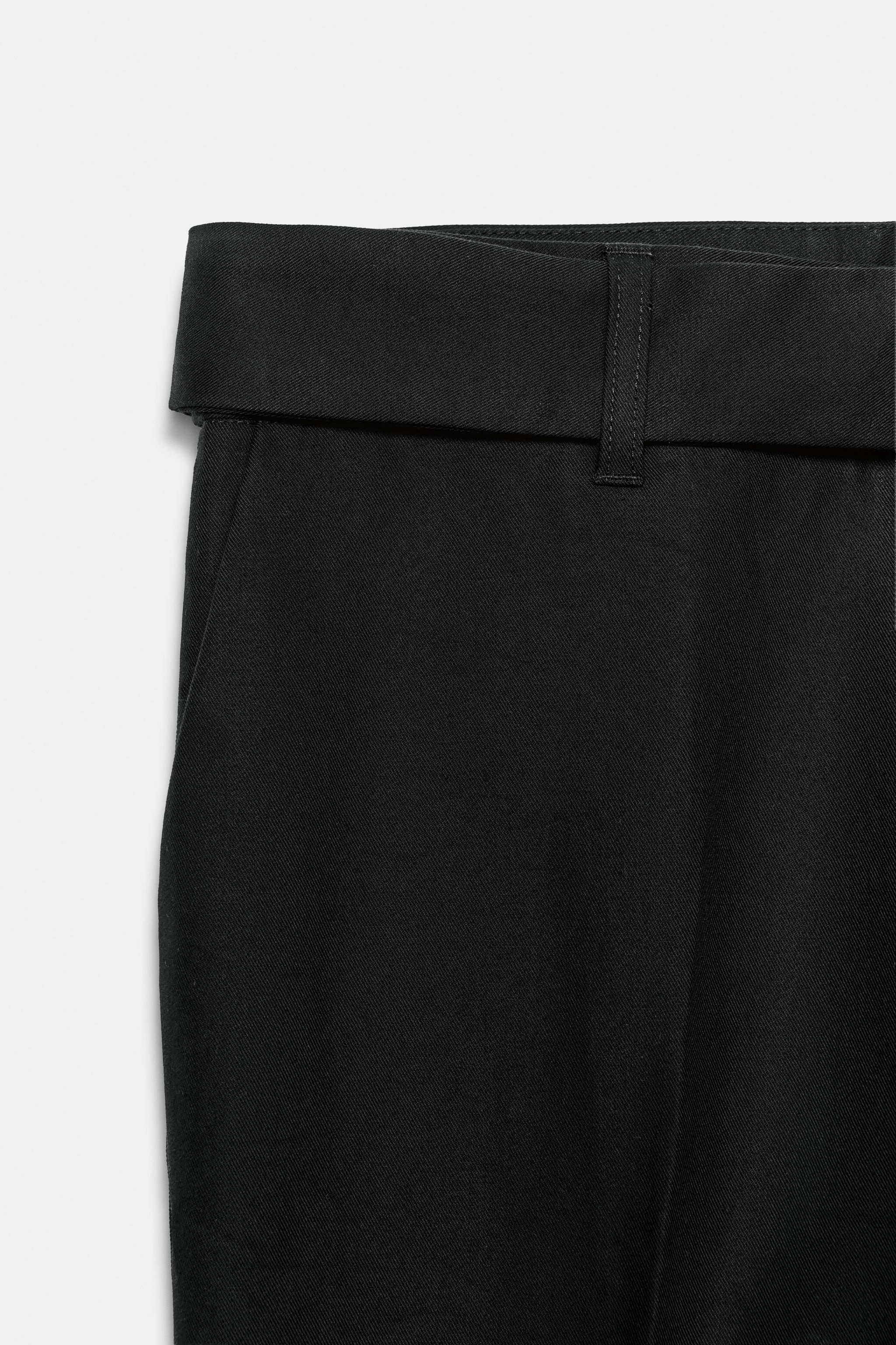 STRAIGHT-FIT PANTS WITH BELT LOOPS