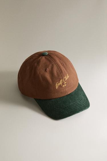GOLF CAP - Brown / Green by Zara - Image 1