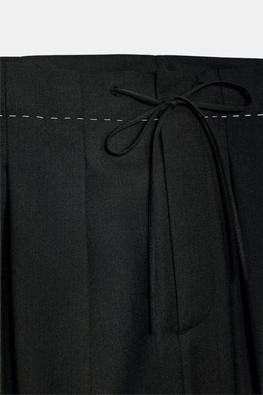 ZW COLLECTION LIMITED EDITION TOPSTITCHING TROUSERS - Black by Zara - Image 6