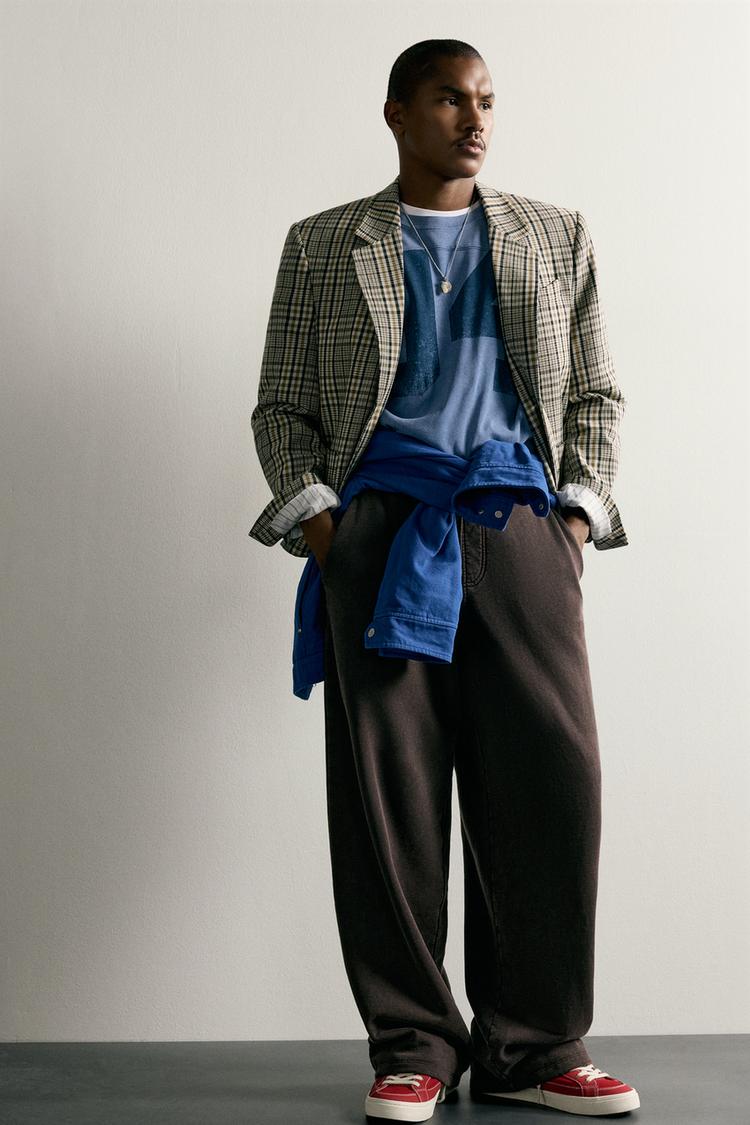 Blazer a cuadros de corte boxy 6