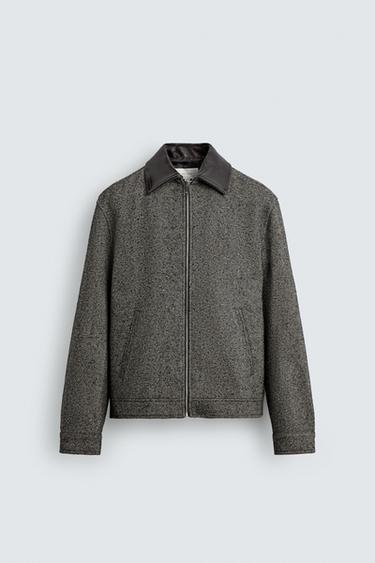 CAÇADORA ESTRUCTURA COMBINADA PELL - Marró / Cru de Zara